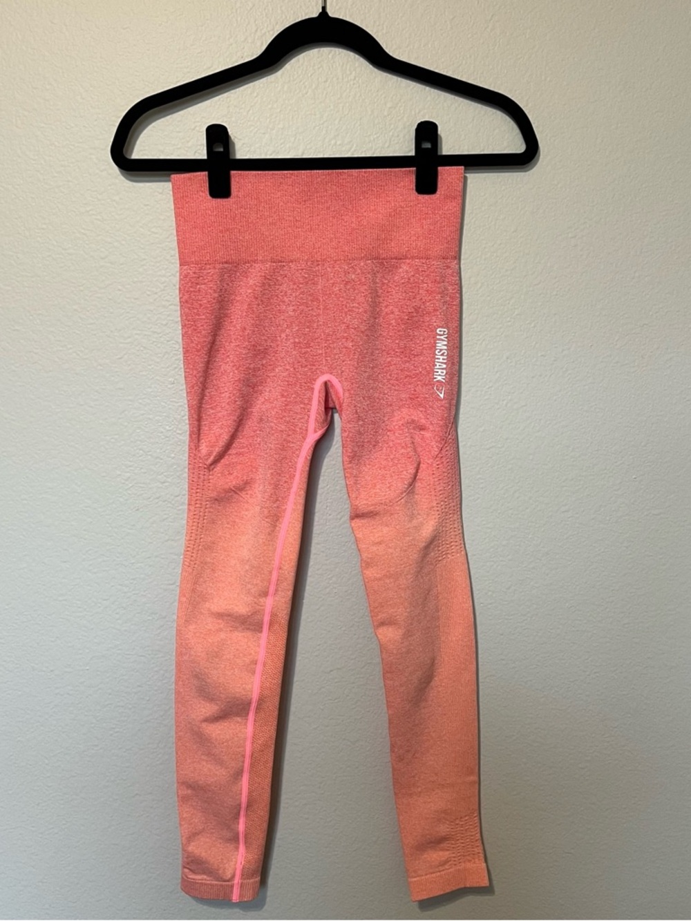 Gymshark Coral Pink Ombre Seamless Leggings - Picture 3 of 8